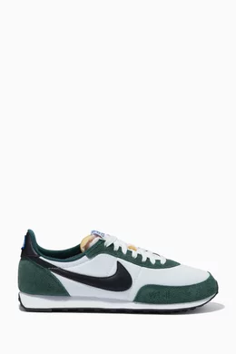 Buy Nike Green Waffle Trainer 2 Sneakers in Suede Textile For Men Online Ounass Bahrain