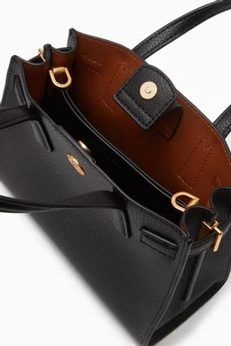 Buy Tory Burch Black Micro Walker Satchel in Leather For Women Online Ounass Bahrain