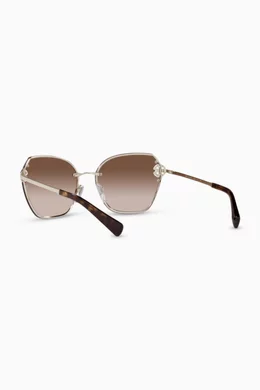 Buy BVLGARI Gold Fiorever Sunglasses in Metal For Women Online Ounass Bahrain