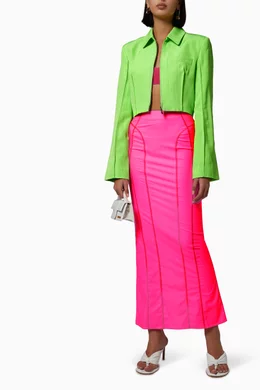 Buy Jacquemus Green The Limao Jacket in Viscose For Women Online