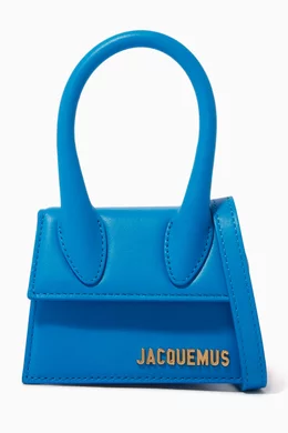 Buy Jacquemus Blue Le Chiquito Mini Bag in Leather For Women Online Ounass Bahrain