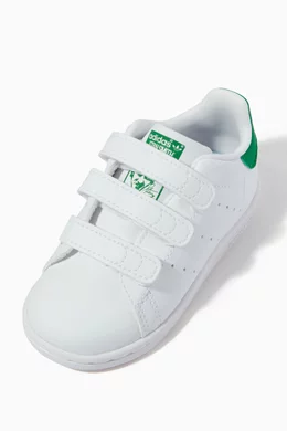 Buy adidas White Stan Smith Leather Sneakers For Boys Online