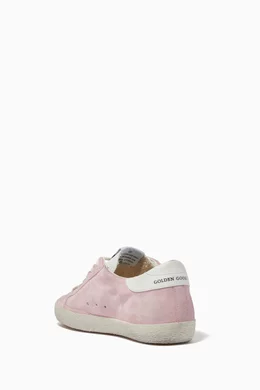 Golden goose pink suede skate superstar sneakers best sale