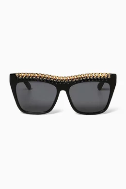 Stella mccartney square aviators cheap