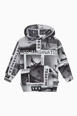 Newspaper print hoodie hot sale