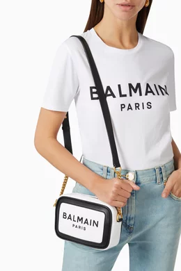 Buy Balmain White B Army 18 Camera Bag in Canvas For Women Online Ounass Bahrain