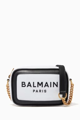 Buy Balmain White B Army 18 Camera Bag in Canvas For Women Online Ounass Bahrain