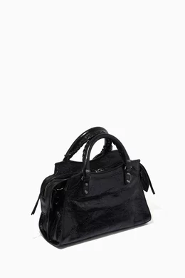 Buy Balenciaga Black Neo Cagole XS Shoulder Bag in Arena Lambskin