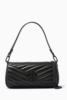 Buy Tory Burch Black Kira Chevron Convertible Small Shoulder Bag in Quilted Leather For Women Online Ounass Bahrain