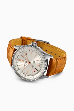 Buy Breitling White Navitimer Automatic 35 with 18kt Red Gold For Women Online Ounass Bahrain