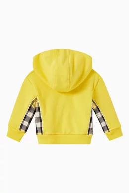 Burberry yellow hoodie hot sale