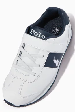 Buy Polo Ralph Lauren White Pony Jogger Sneakers For Boys Online Ounass Bahrain
