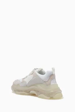 Buy Balenciaga White Triple S Clear Sole Sneaker in Double Foam Mesh For Men Online Ounass Bahrain
