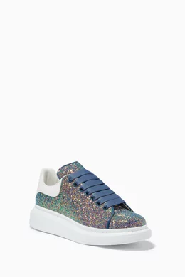 Buy Alexander McQueen Green Oversized Sneakers in Glitter For Women Online Ounass Bahrain