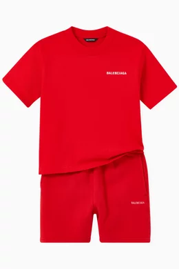 Balenciaga Kids Red Balenciaga Shirt Buy Balenciaga Red Logo
