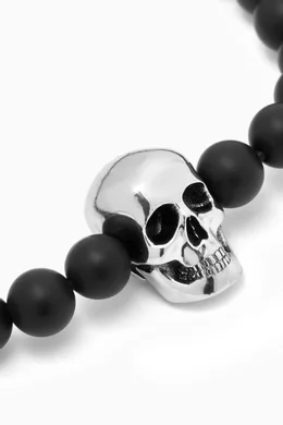 Alexander mcqueen black skull bracelet top