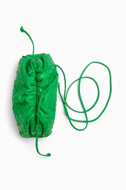 Bottega veneta green pouch hot sale