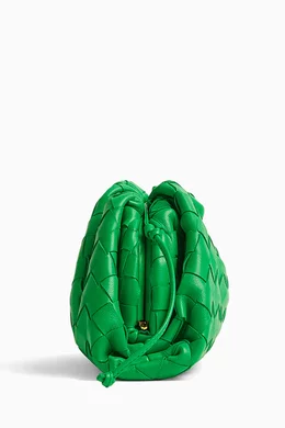 Buy Bottega Veneta Green The Mini Pouch in Intrecciato Nappa For UNISEX Online Ounass Bahrain