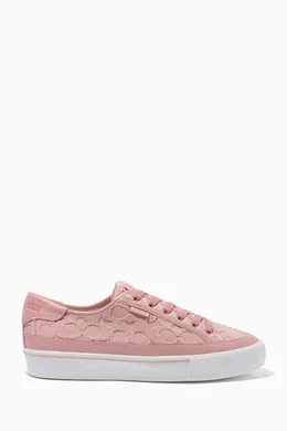 Buy Coach Pink Citysole Platform Sneakers in Signature Terry Cloth For Women Online Ounass Bahrain
