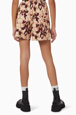 Buy Moncler Pink Camo Print Shorts in Cotton For Women Online Ounass Bahrain