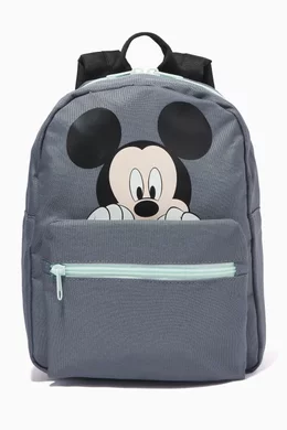 Buy Name It Grey Mickey Mouse Backpack in Polyester For Boys Online Ounass Bahrain