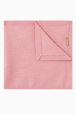Gucci baby's gg pattern wool blanket outlet