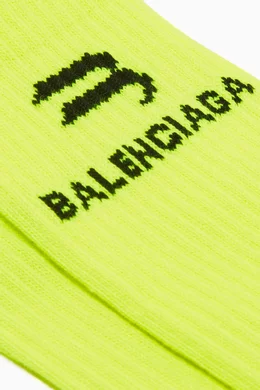 Buy Balenciaga Yellow Sporty B Tennis Socks in Cotton Blend For Men Online Ounass Bahrain