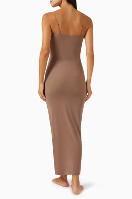 Buy SKIMS Neutral Fits Everybody Long Slip Dress For Women Online | Ounass  Bahrain