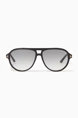 Buy TOM FORD Black D frame Sunglasses in Acetate For Men Online Ounass Bahrain