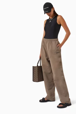 Buy Balenciaga Neutral Jogging Pants in Fleece For Women Online Ounass Bahrain