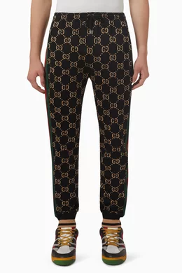 Gucci monogram joggers hotsell