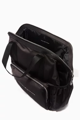 Buy Tommy Hilfiger Black Logo Baby Changing Backpack For UNISEX Online Ounass Bahrain