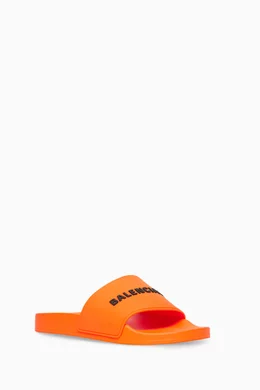 Red balenciaga slides outlet