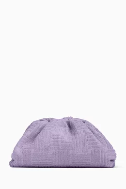 Buy Bottega Veneta Purple Pouch in Cotton Sponge For Women Online Ounass Bahrain