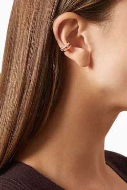 Buy Repossi Pink Antifer Diamond Pave Single Ear Cuff in 18kt Rose Gold For Women Online Ounass Bahrain