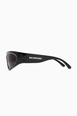 BALENCIAGA SWIFT OVAL サングラス ブラック Swift Oval Sunglasses in Black | Balenciaga US