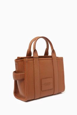 Buy Marc Jacobs Brown The Small Tote Bag in Leather For Women Online Ounass Bahrain