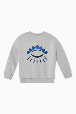 Kenzo blue eye sweatshirt top