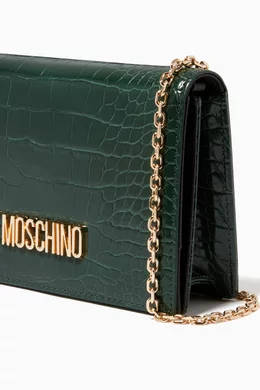 Moschino green velvet bag outlet