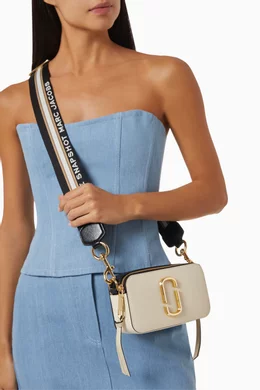Buy Marc Jacobs White The Snapshot Camera Bag in Saffiano Leather For Women Online Ounass Bahrain