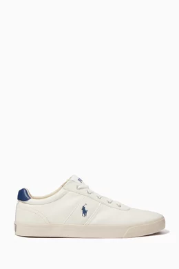 Buy Polo Ralph Lauren White Hanford Low top Sneakers in Canvas For Men Online Ounass Bahrain