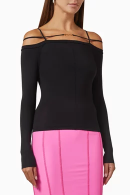 Buy Jacquemus Black Le Sierra T-shirt in Jersey For Women Online