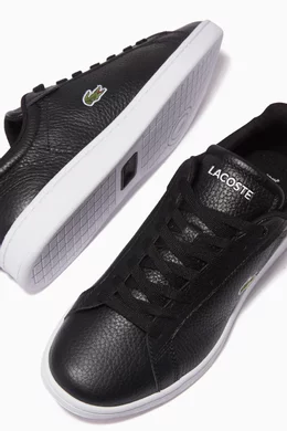 Buy Lacoste Black Carnaby Pro Sneakers in Pebbled Leather For Women Online Ounass Bahrain