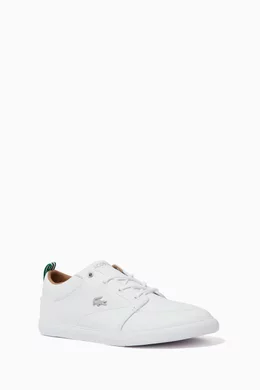 Buy Lacoste White Bayliss Sneakers in Leather For Men Online Ounass Bahrain