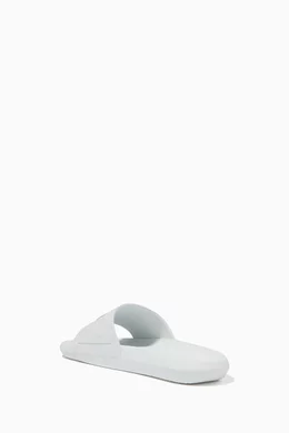 Lacoste croco slide sandal shop