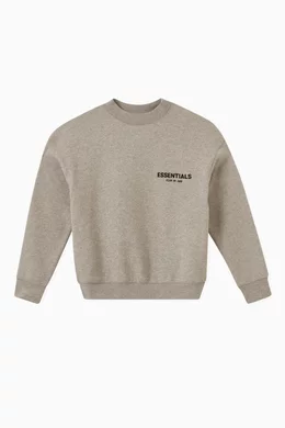Buy Fear of God Essentials Grey Essentials Sweatshirt in Fleece For UNISEX Online Ounass Bahrain