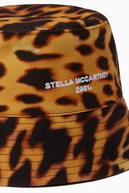 Buy Stella McCartney Multicolour Leopard-print Bucket Hat in  display picture 2