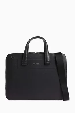 Calvin klein slim laptop bag discount