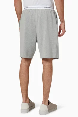 Buy Calvin Klein Grey Lounge Shorts in Cotton For Men Online Ounass Bahrain