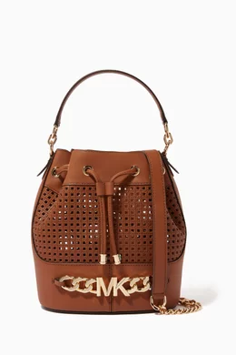 Buy Michael Kors Brown Devon Medium Bucket Bag in Leather For Women Online Ounass Bahrain